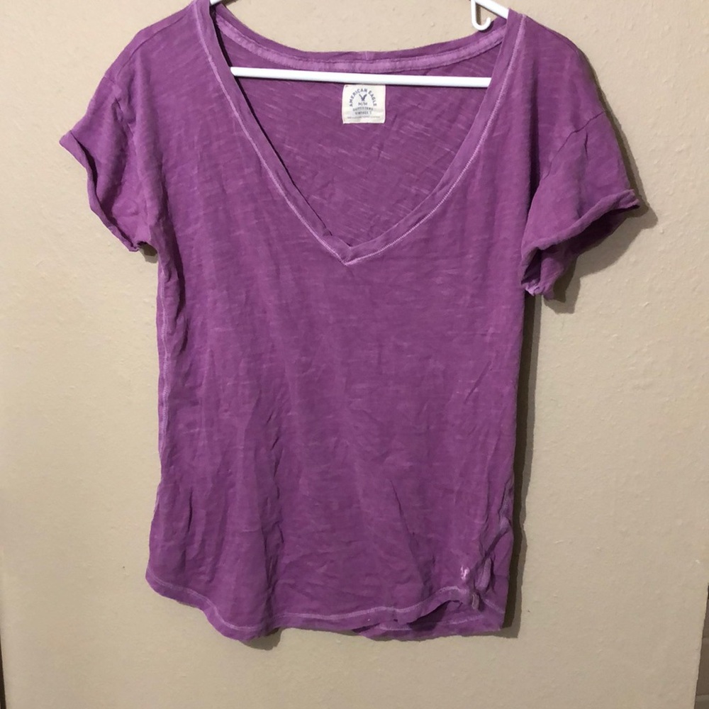 American Eagle purple short sleeve tee
